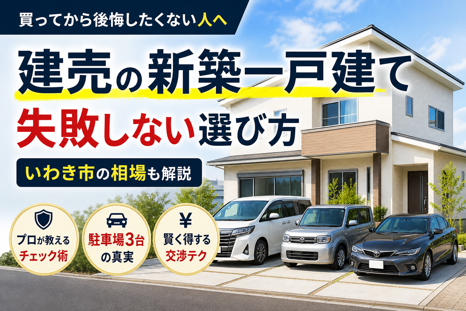 いわき市で建売の新築一戸建てを買う前に！プロが教える失敗しない選び方と相場