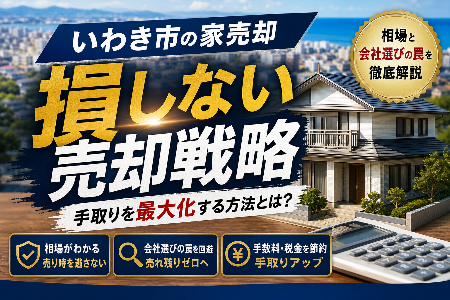 いわき市での家売却で絶対損しない！相場や会社選びの罠から手取り最大化のコツまで解説
