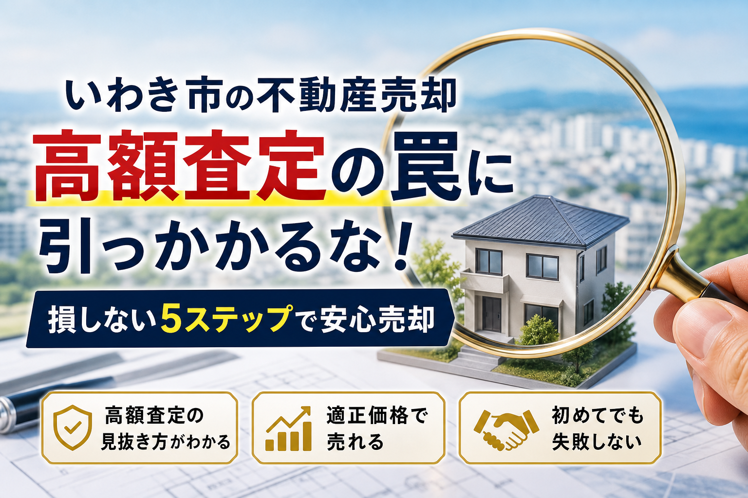 いわき市での不動産の売却が初めてでも安心！高額査定の罠を見抜いて損を防ぐ手順と相場