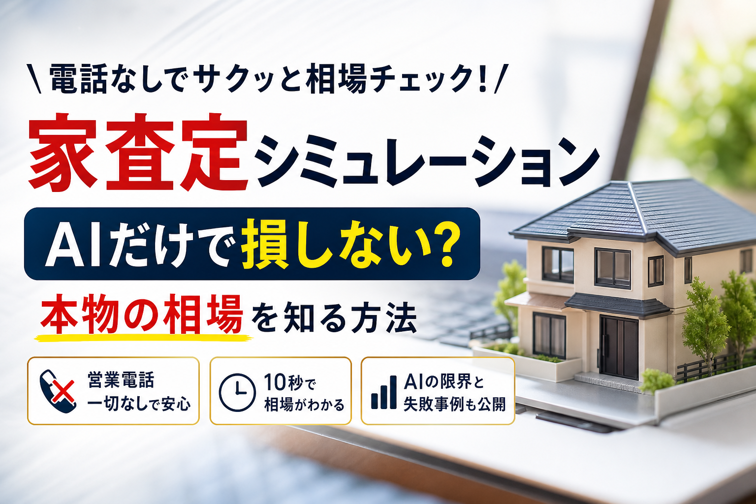 家査定シミュレーションで電話なしの匿名調査！プロが明かすAIの限界と本物の相場を調べる方法