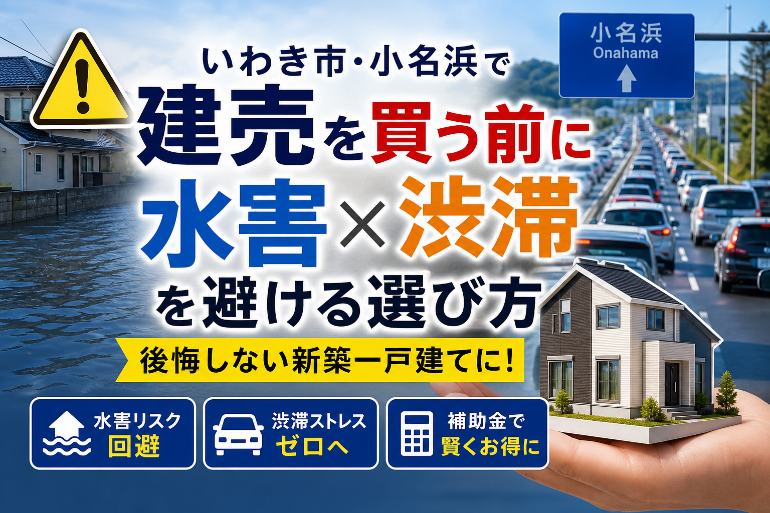 いわき市で建売を小名浜で買う前に！水害と渋滞を避ける新築一戸建て選びの正解