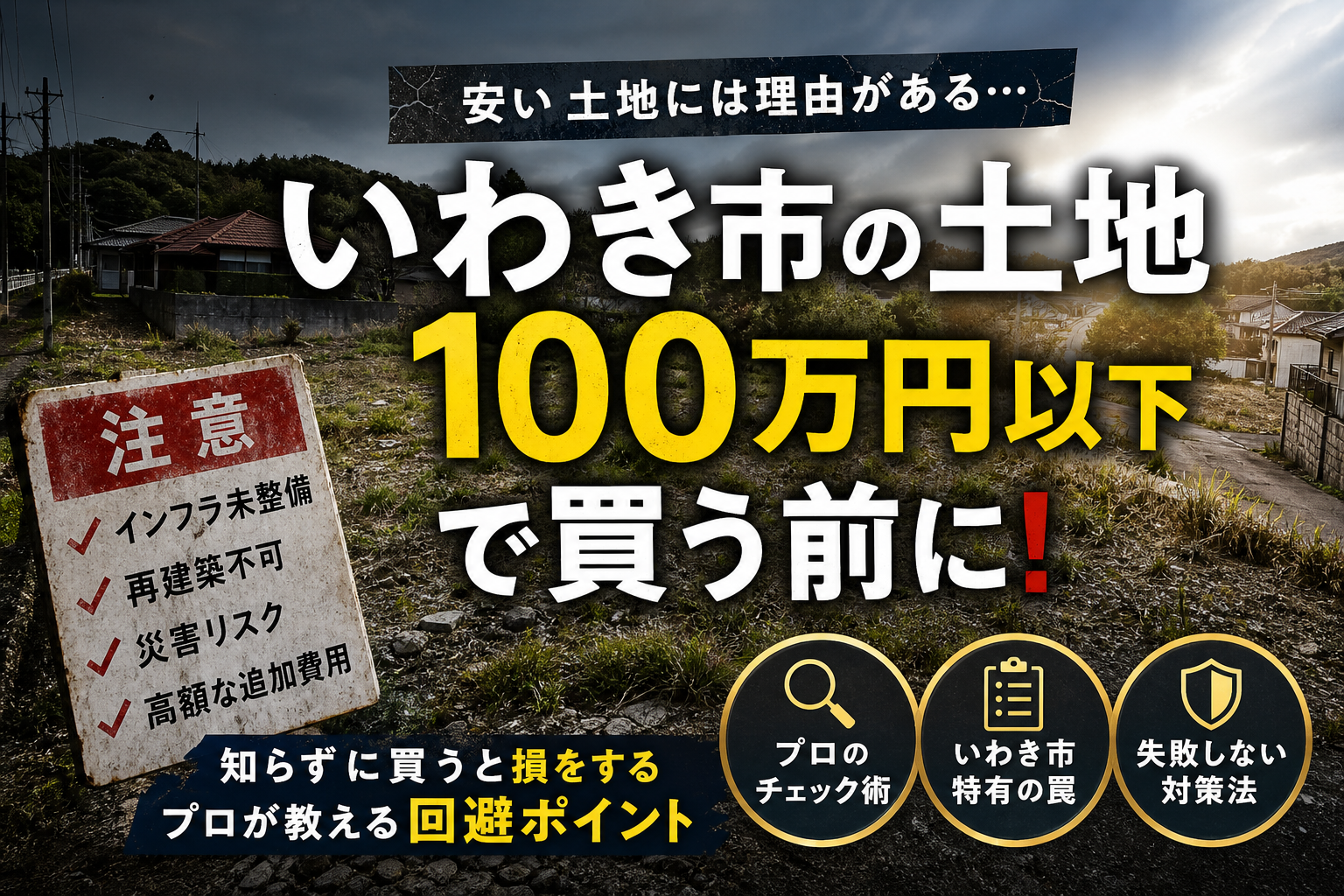 いわき市の土地で100万円以下の激安物件を買う前に知るべき罠とプロの境界線検証