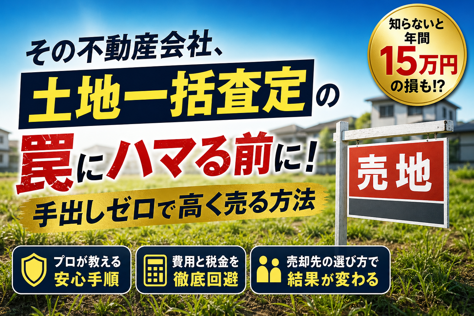 土地を売りたい人が一括査定の罠を回避し手出しゼロで売却する手順と相談先