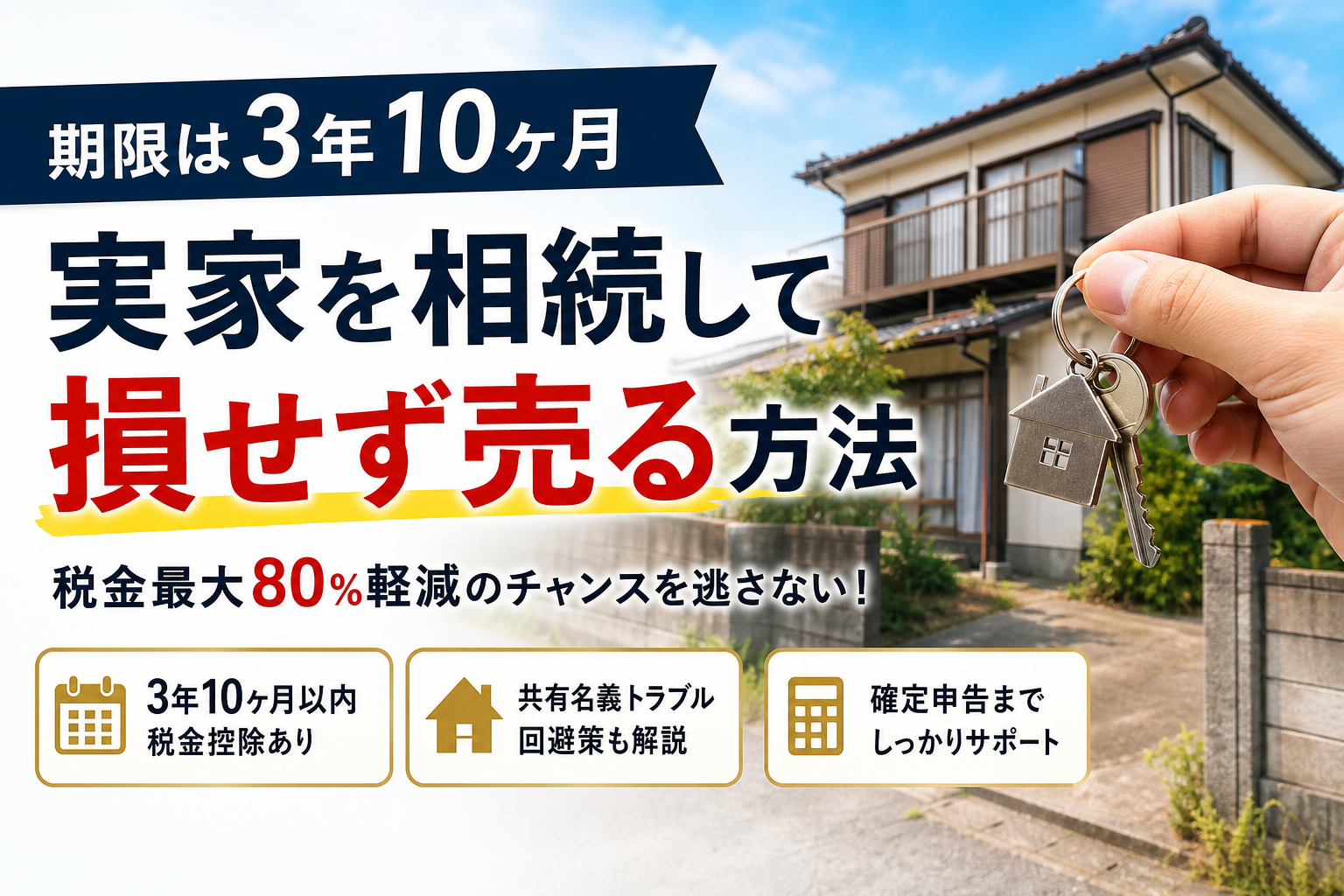 実家を相続して売却する人必見！3年10ヶ月以内の税金控除と賢い手続き解説