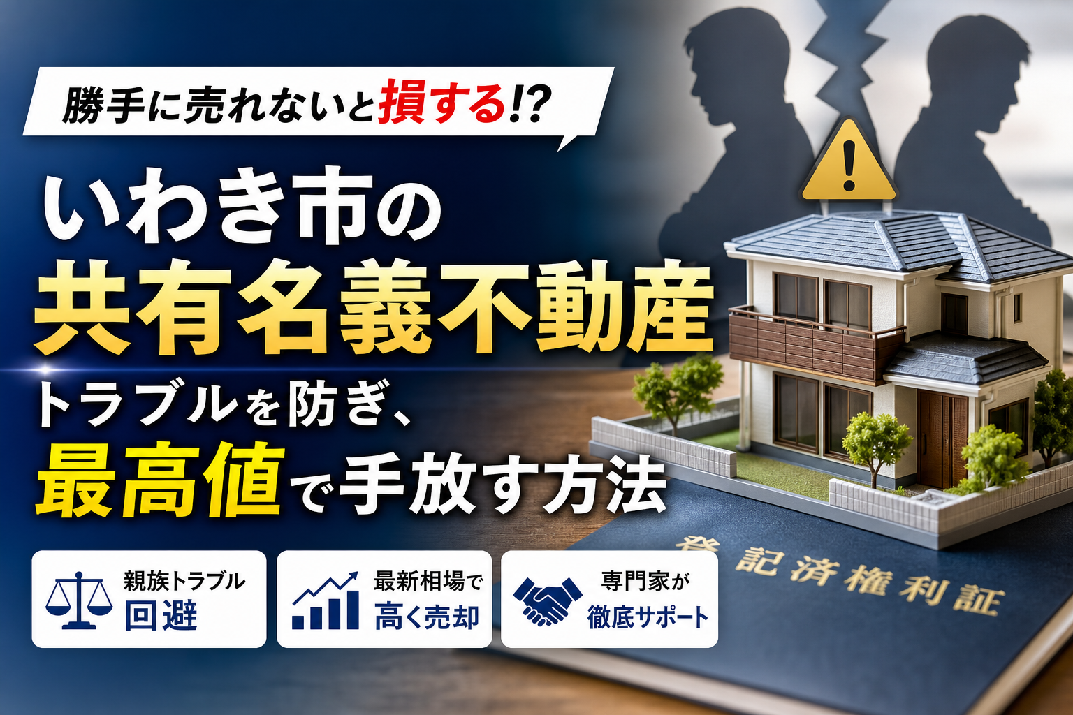 いわき市で共有名義の不動産を売却するならこれ！親族トラブルの回避法と最新相場を解説
