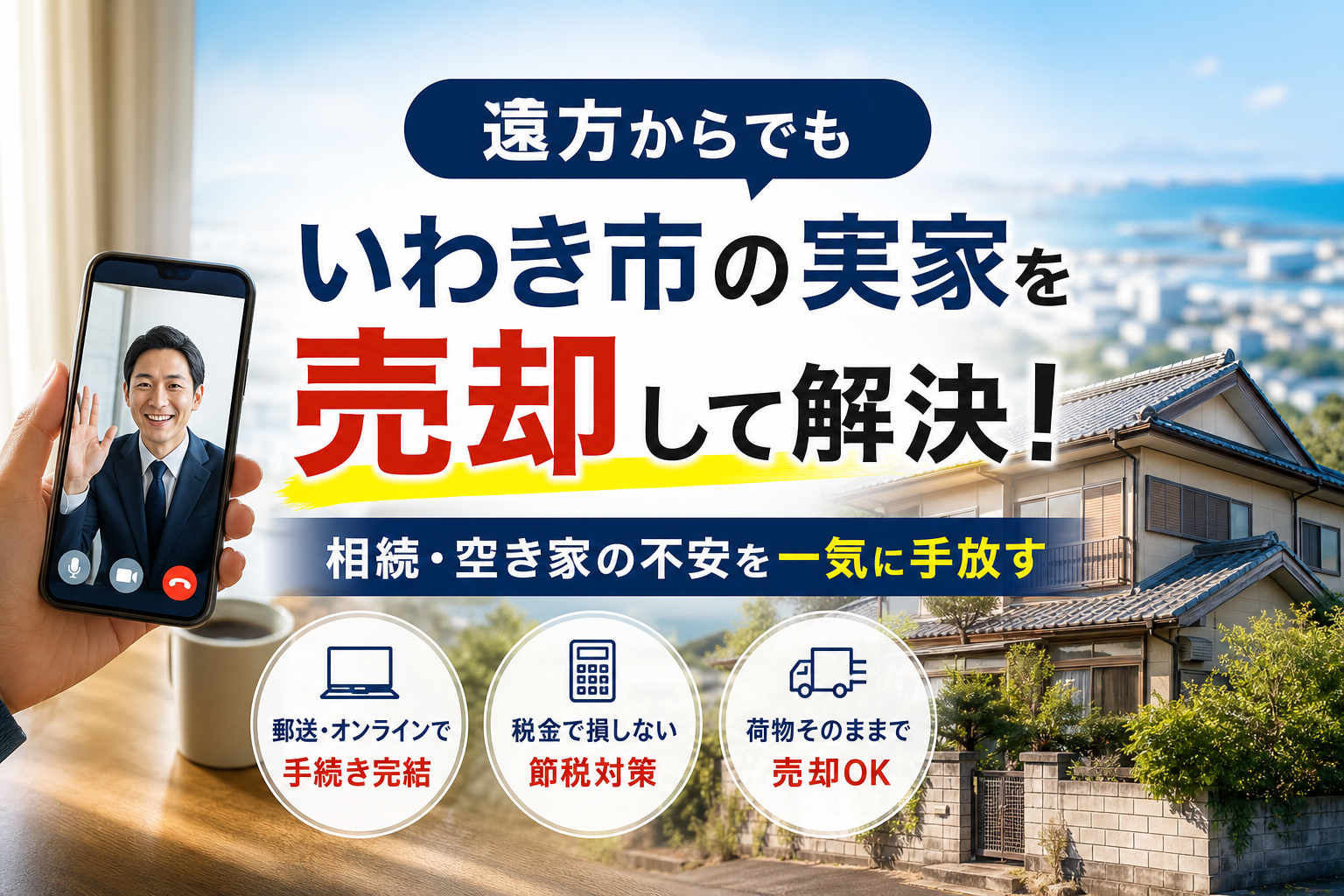 いわき市にある実家を売却して相続登記や空き家対策を遠方から完結させる不動産売却術