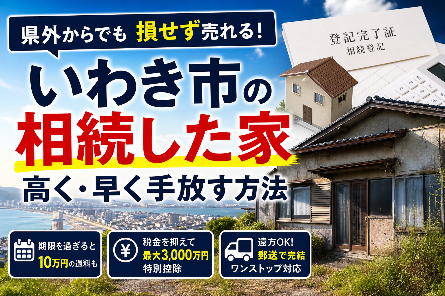 いわき市で相続した家を売却するなら！県外から損せず手放す地元の不動産攻略法