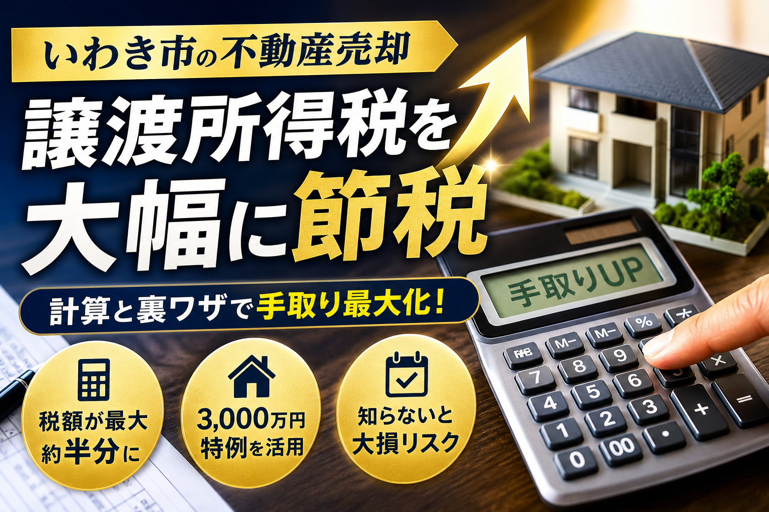いわき市での不動産売却で譲渡所得税を抑えて手取りを最大化する計算と節税の裏ワザ