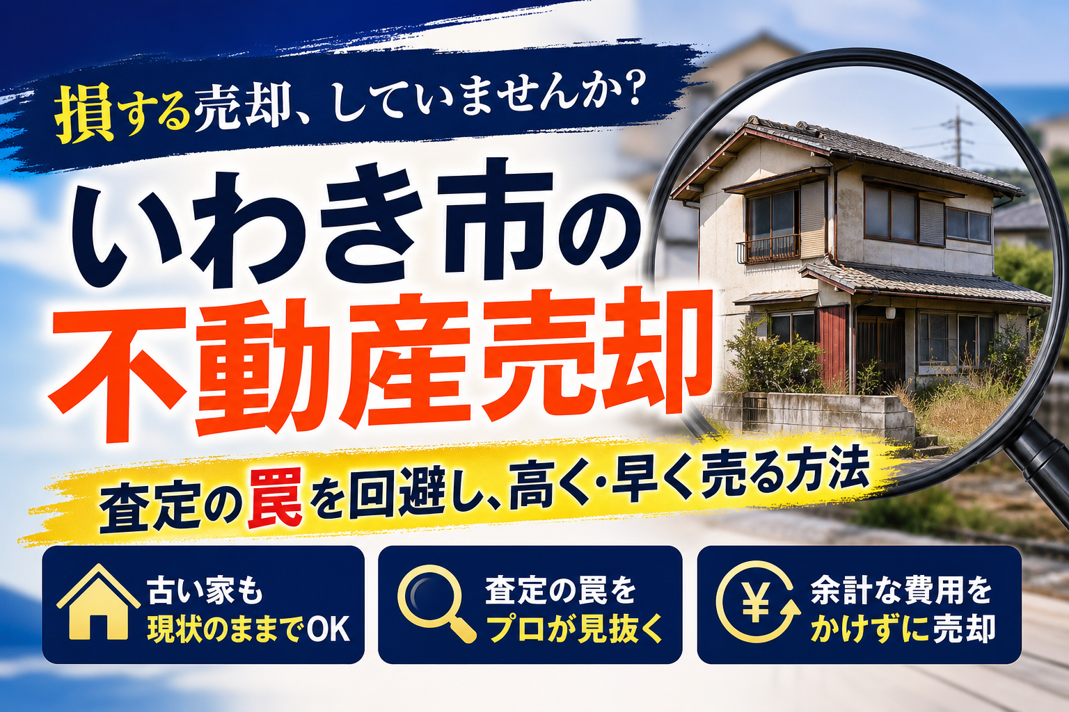 いわき市の不動産会社で売却する際におすすめは？査定の罠や古い家を現状で売る新常識