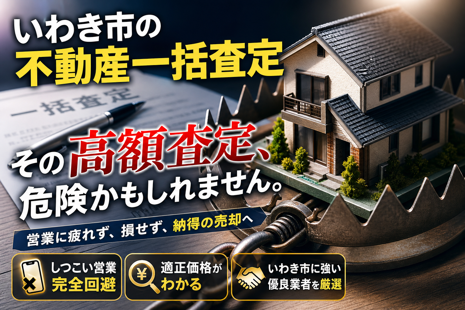 いわき市で不動産の一括査定をする前に！高額査定の罠と営業を防ぐ正しい売却売買術
