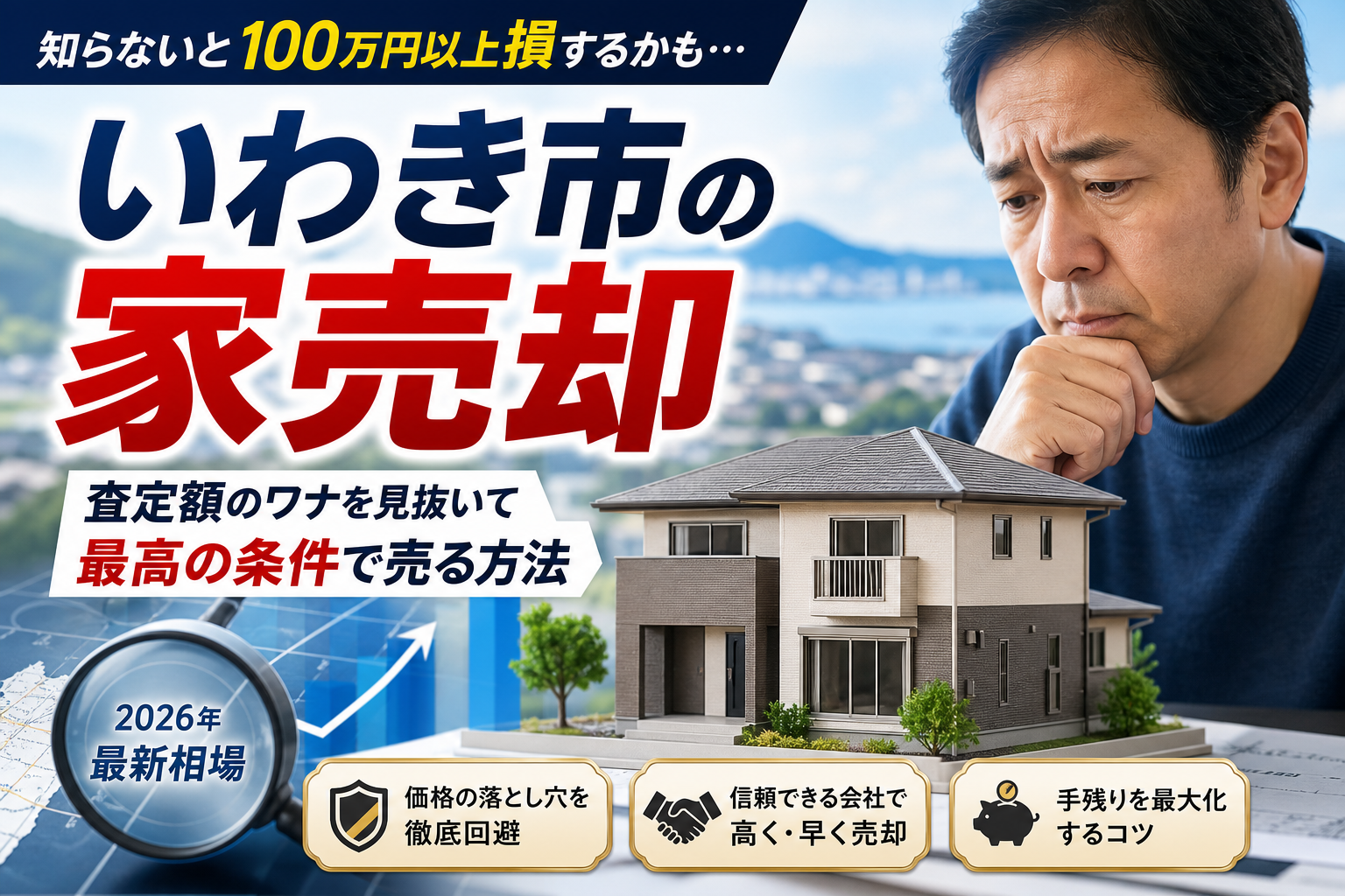 いわき市での家売却で査定額に騙されるな！損をしない2026年最新相場と不動産会社選び