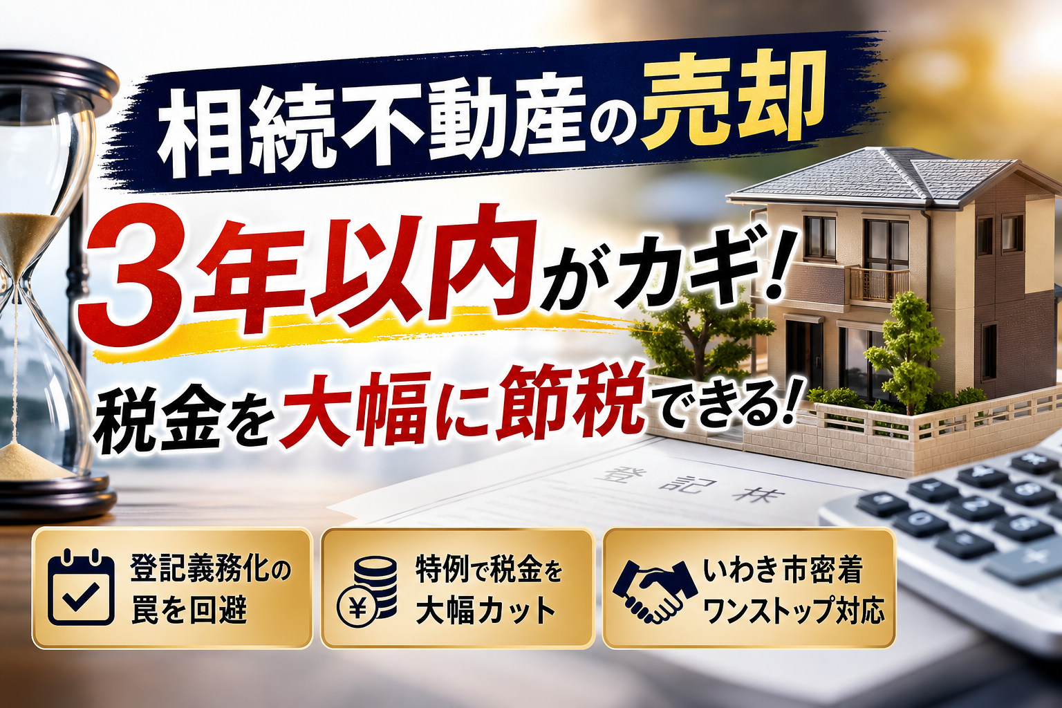 相続不動産の売却手続きで大損しない！登記義務化の罠と3年以内節税の全ステップ