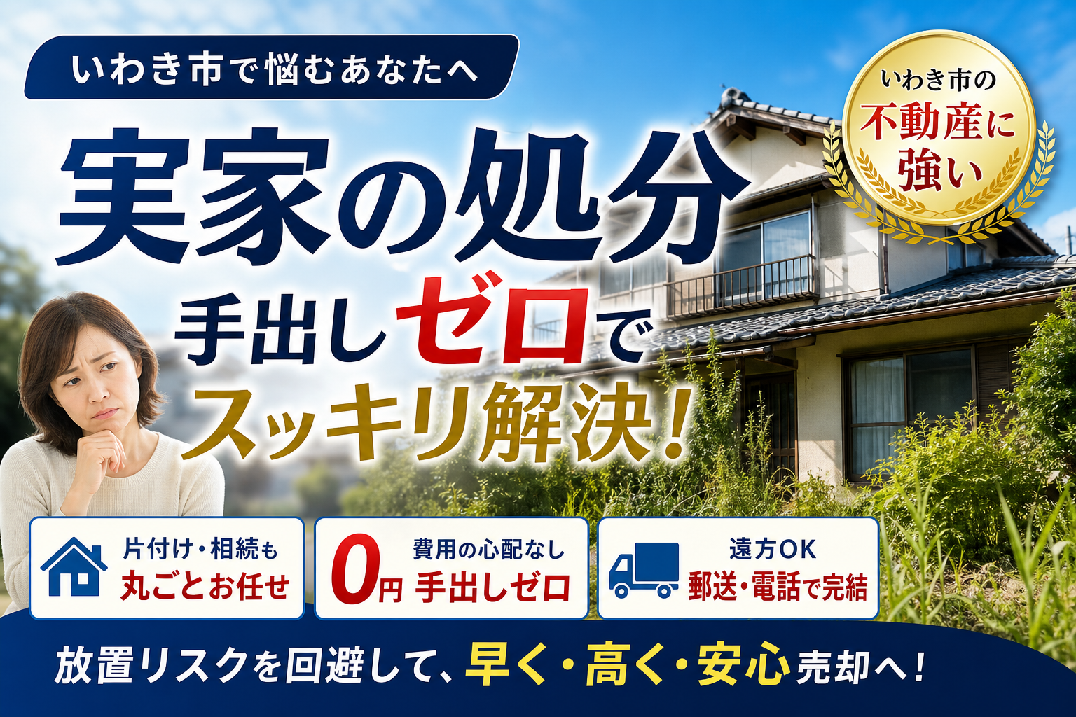 いわき市で実家の処分に強い不動産会社選び！片付けから相続売却まで手出しゼロで解決