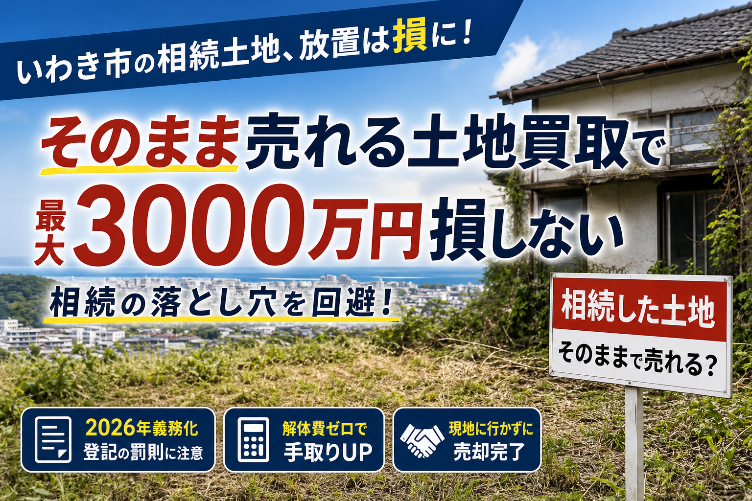 いわき市での土地買取を相続時に成功させる！そのまま売れる現状有姿のコツと最新の罠