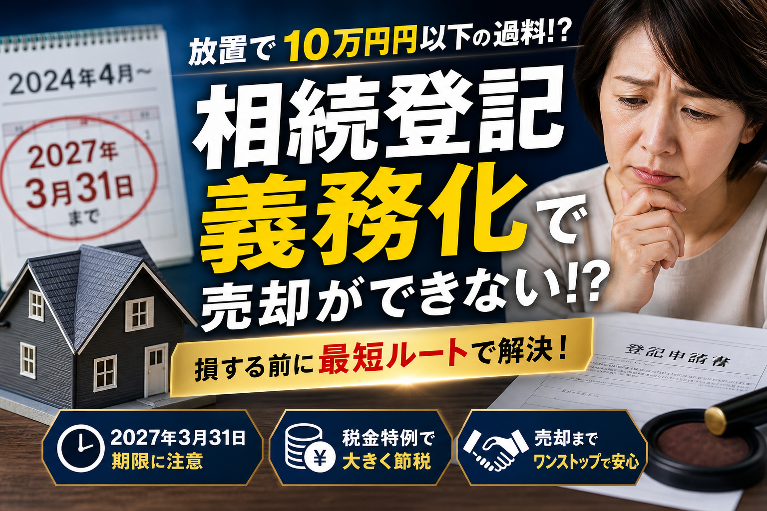 相続登記が義務化されたら売却はどうなる？罰則を避けて大損を防ぐ最短売却ルート