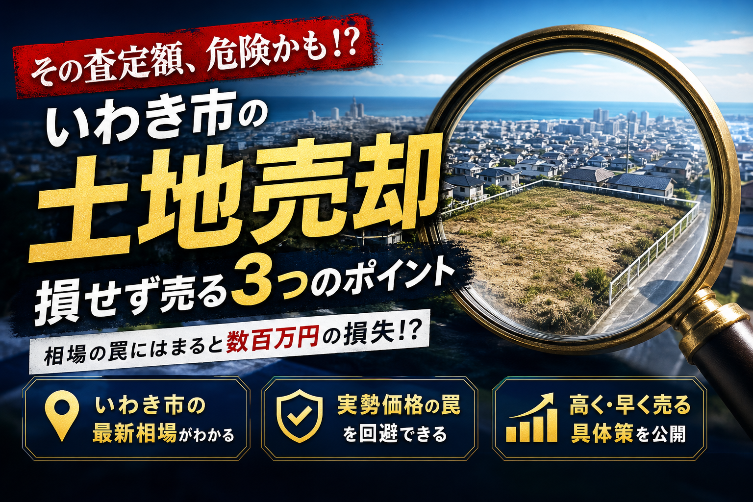 いわき市の土地相場と売却の罠！地価公示に隠れた実勢価格とエリア別の動向