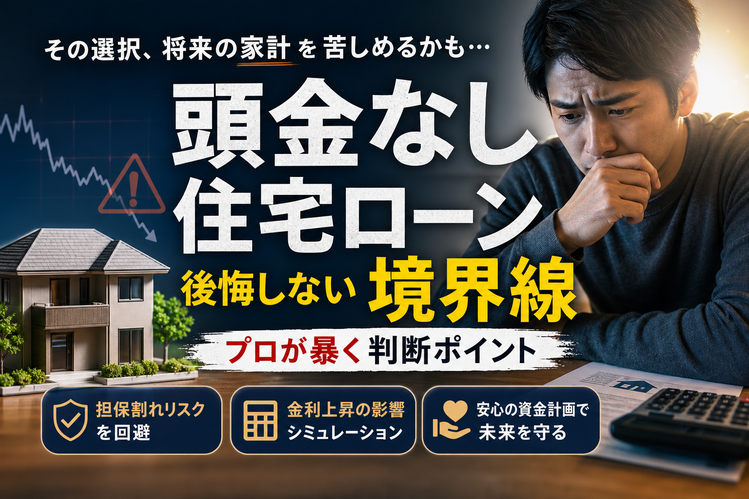 頭金なしで住宅ローンを組むのは無謀？プロが暴く後悔しないための絶対境界線