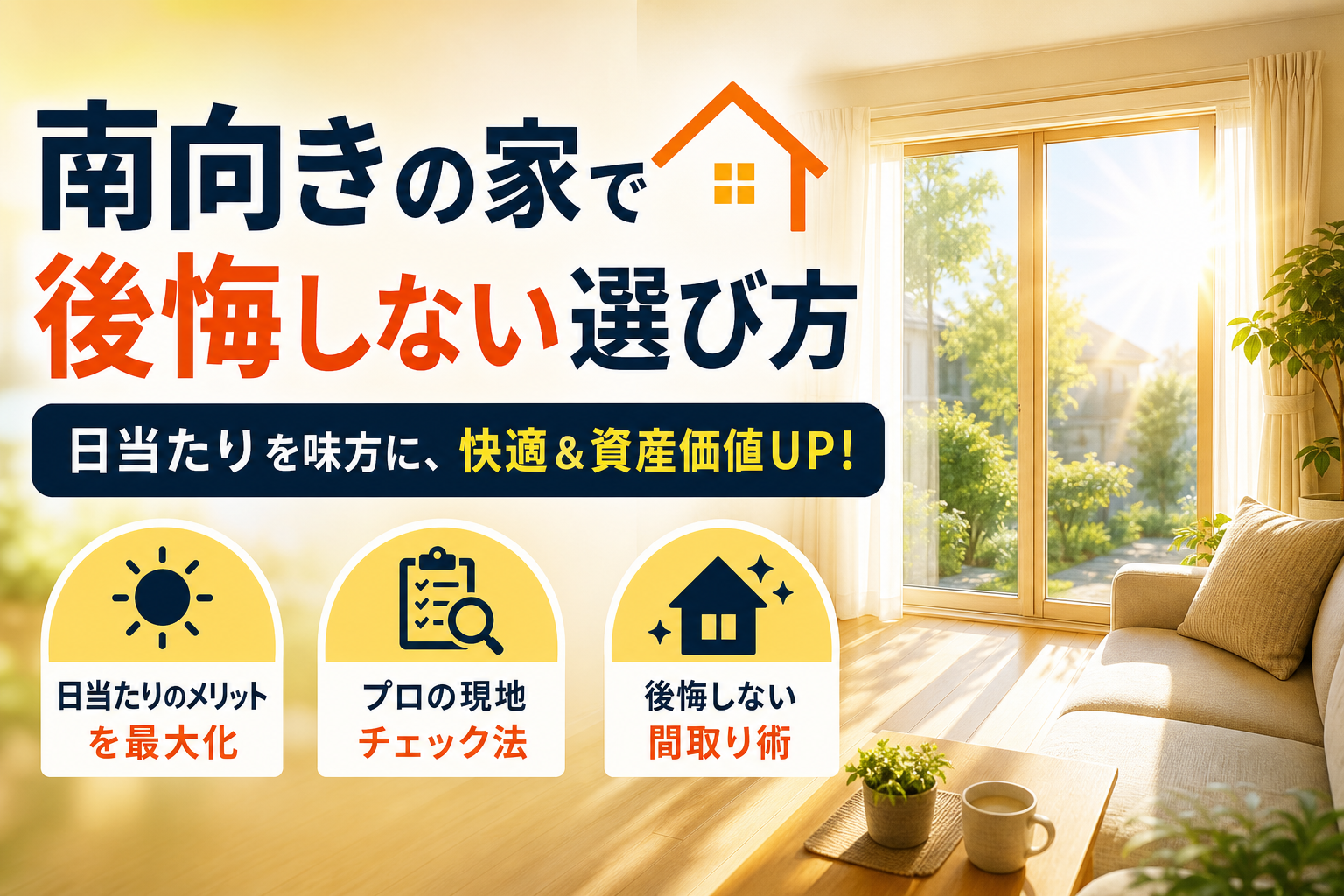 家が南向きとはどう選ぶ？日当たりと後悔しない間取り・不動産選びのプロのチェック法