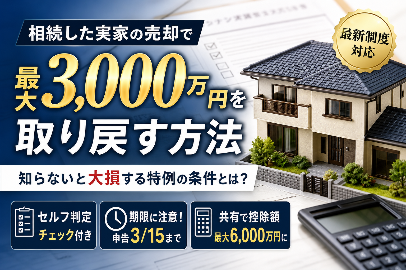 空き家特例チェックシートで判定する3000万円控除の要件と最新の売却手続き方法ガイド