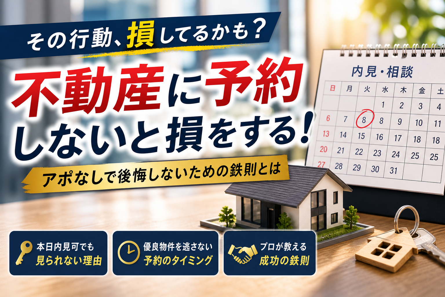 不動産に予約はいる？アポなしで大失敗する裏の理由と損をしないためのプロの鉄則