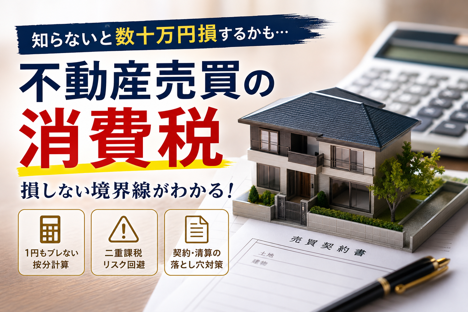 消費税は不動産売買でどうかかる？損しない境界線と1円もブレない按分計算方法
