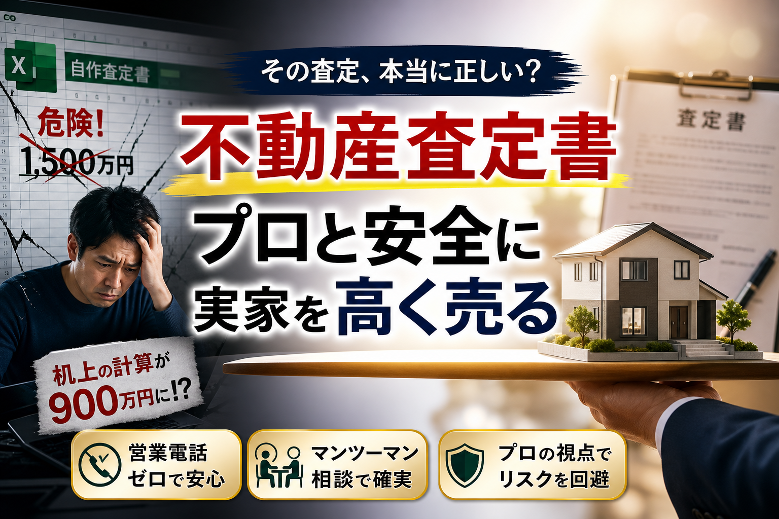 不動産査定書をエクセルで無料作成｜使いやすいひな形と計算リスク・プロ査定の活用法 | 千信不動産