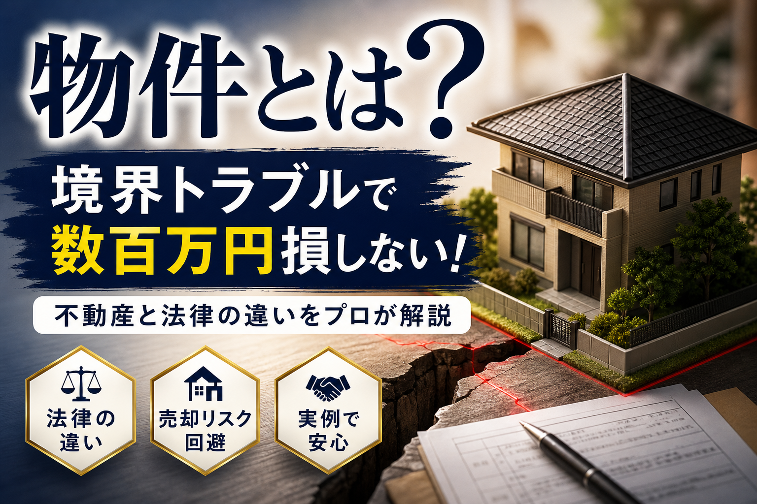 物件とは？不動産と法律の意味の違いや売却時の土地境界トラブルまでプロがわかりやすく徹底解説！