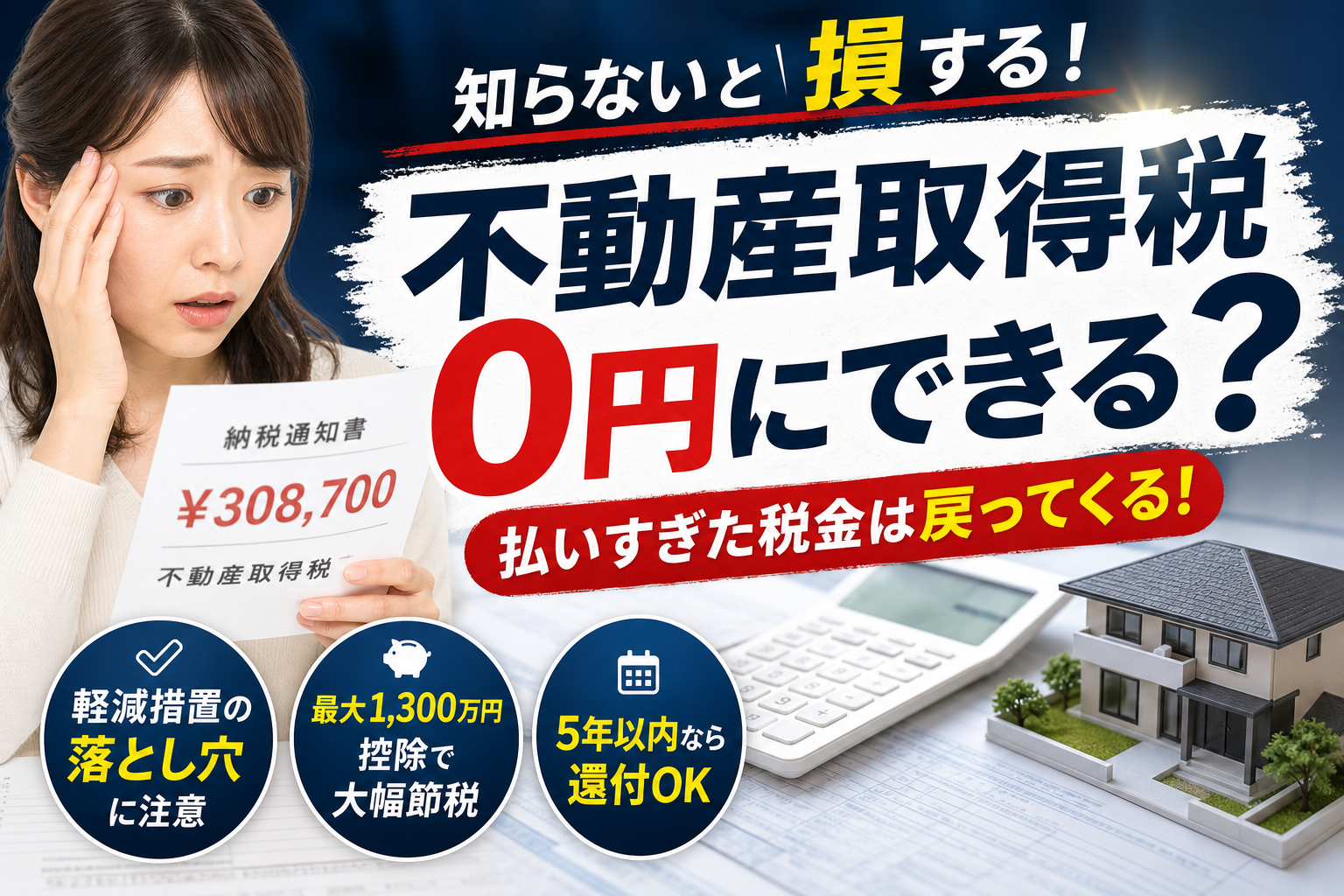 不動産取得税の計算で大損しない！自動で0円にならない軽減措置の罠と還付の極意