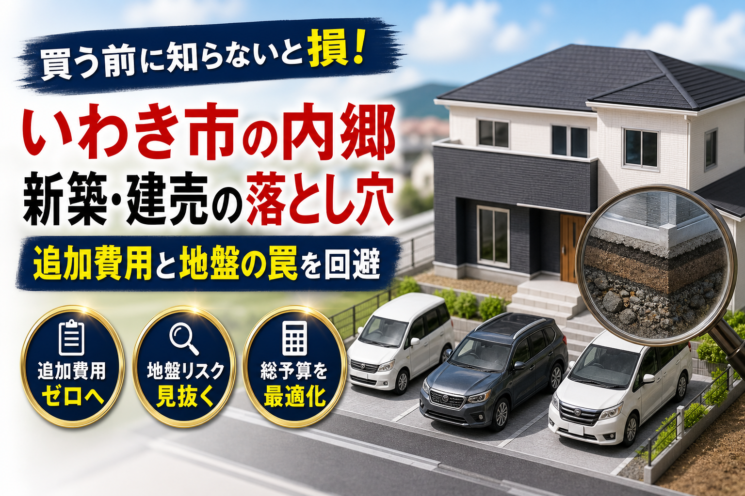 いわき市での内郷の新築や建売を買う前に！追加費用と地盤の罠を避けるプロの住宅購入術