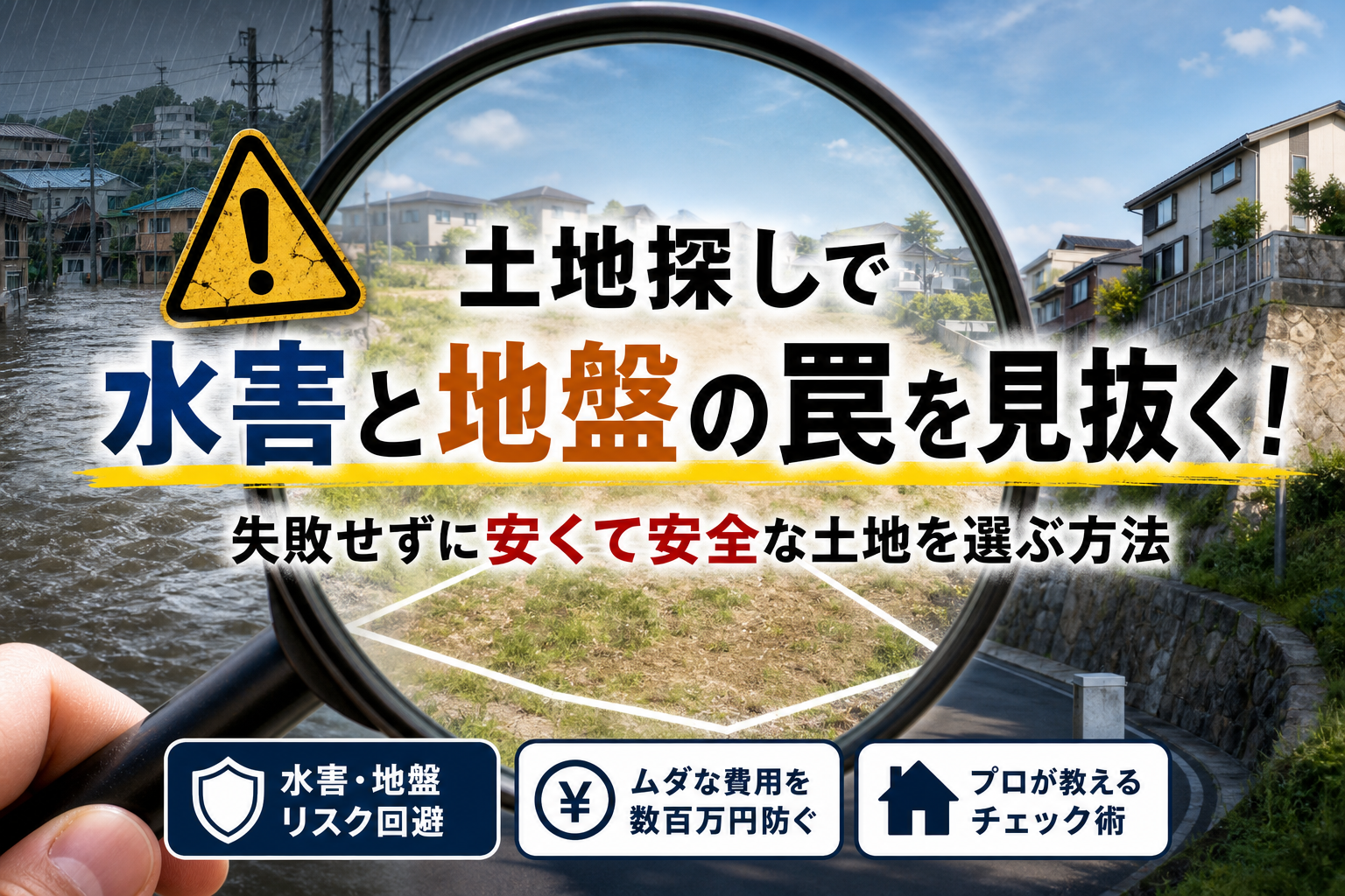 いわきや内郷での土地探しで失敗したくない人必見！水害と地盤の罠を暴き安くて安全な物件を選ぶプロの知恵