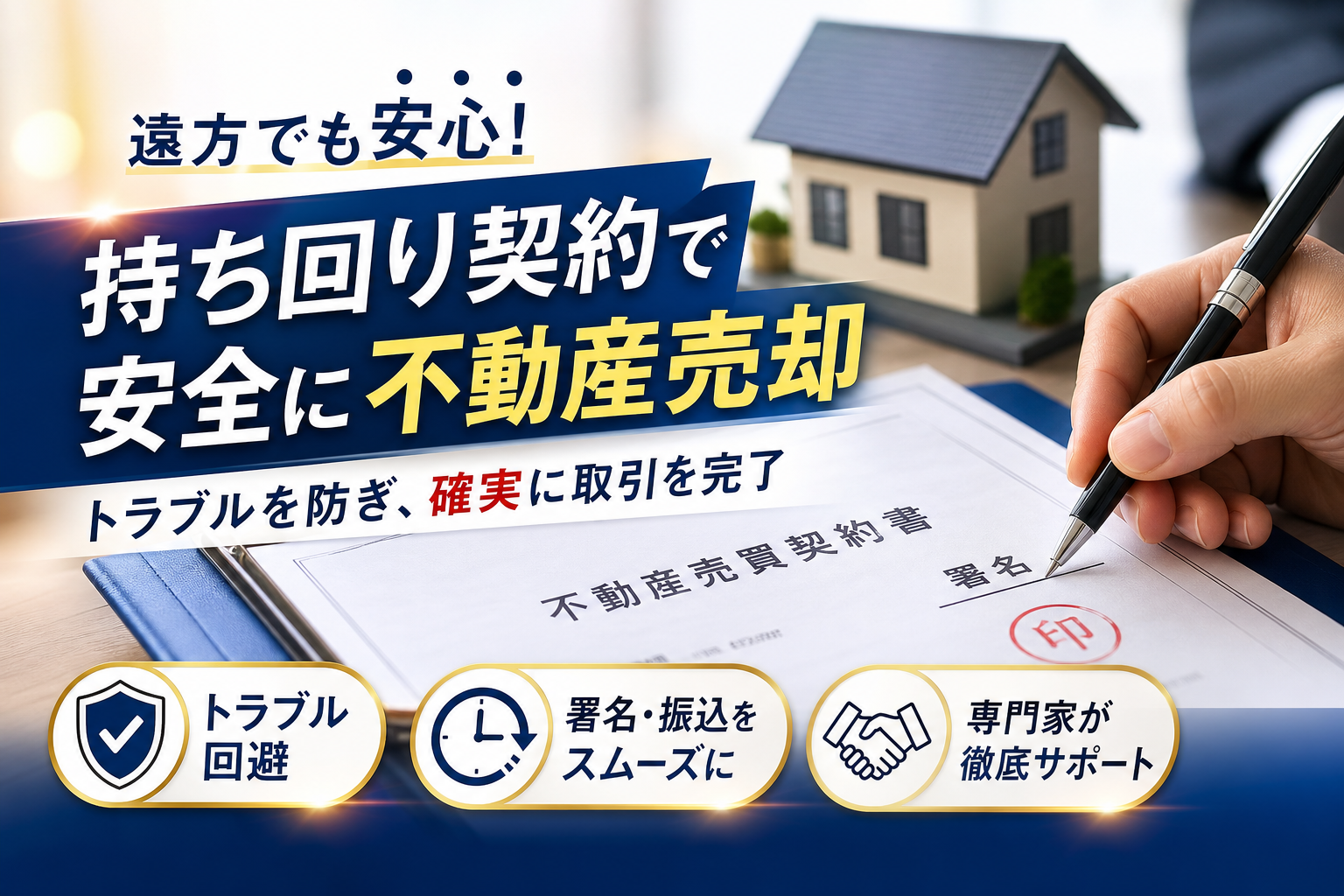 持ち回り契約とは？不動産売却のトラブルを防ぎ安全に署名・手付金振込を行う手順解説