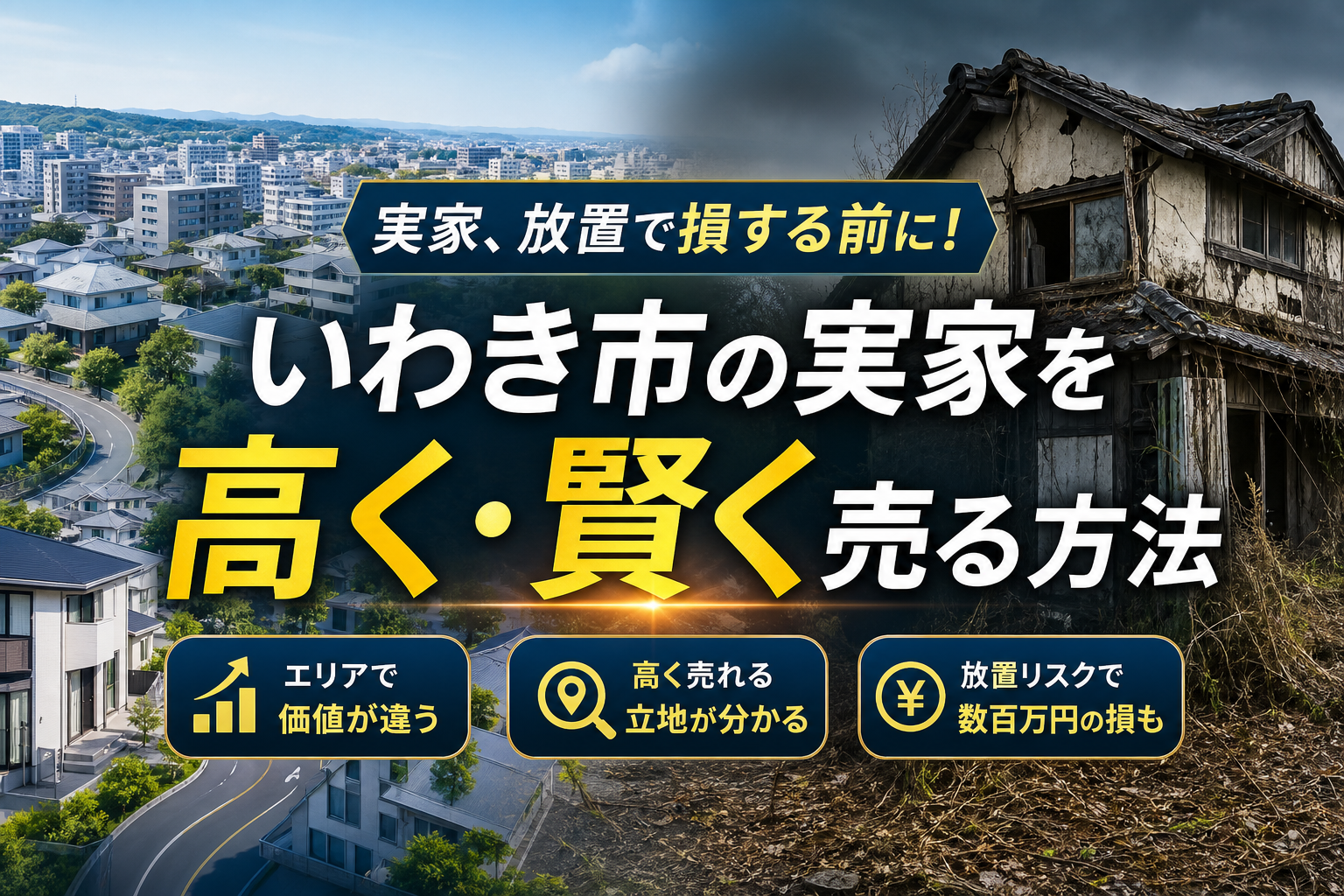 いわき市の人口から見る不動産の嘘！二極化を勝ち抜く実家の賢い売却ルール