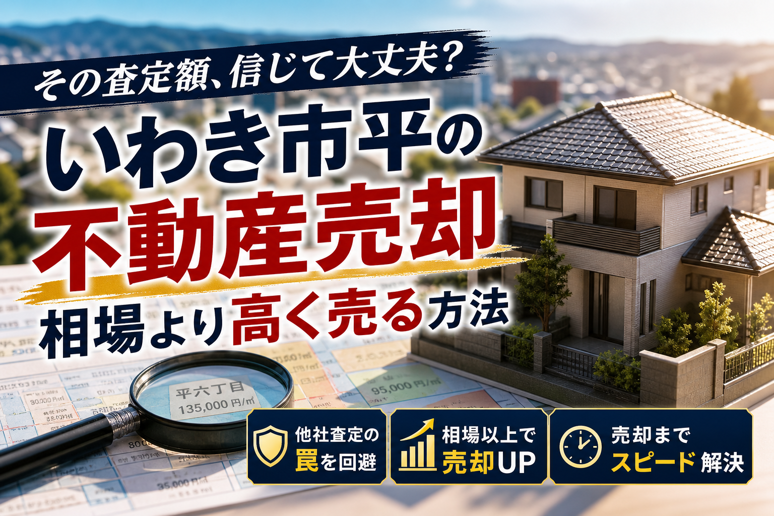 【いわき市平】不動産売却の相場と高く売るためのコツで他社査定の罠を防ぐ方法