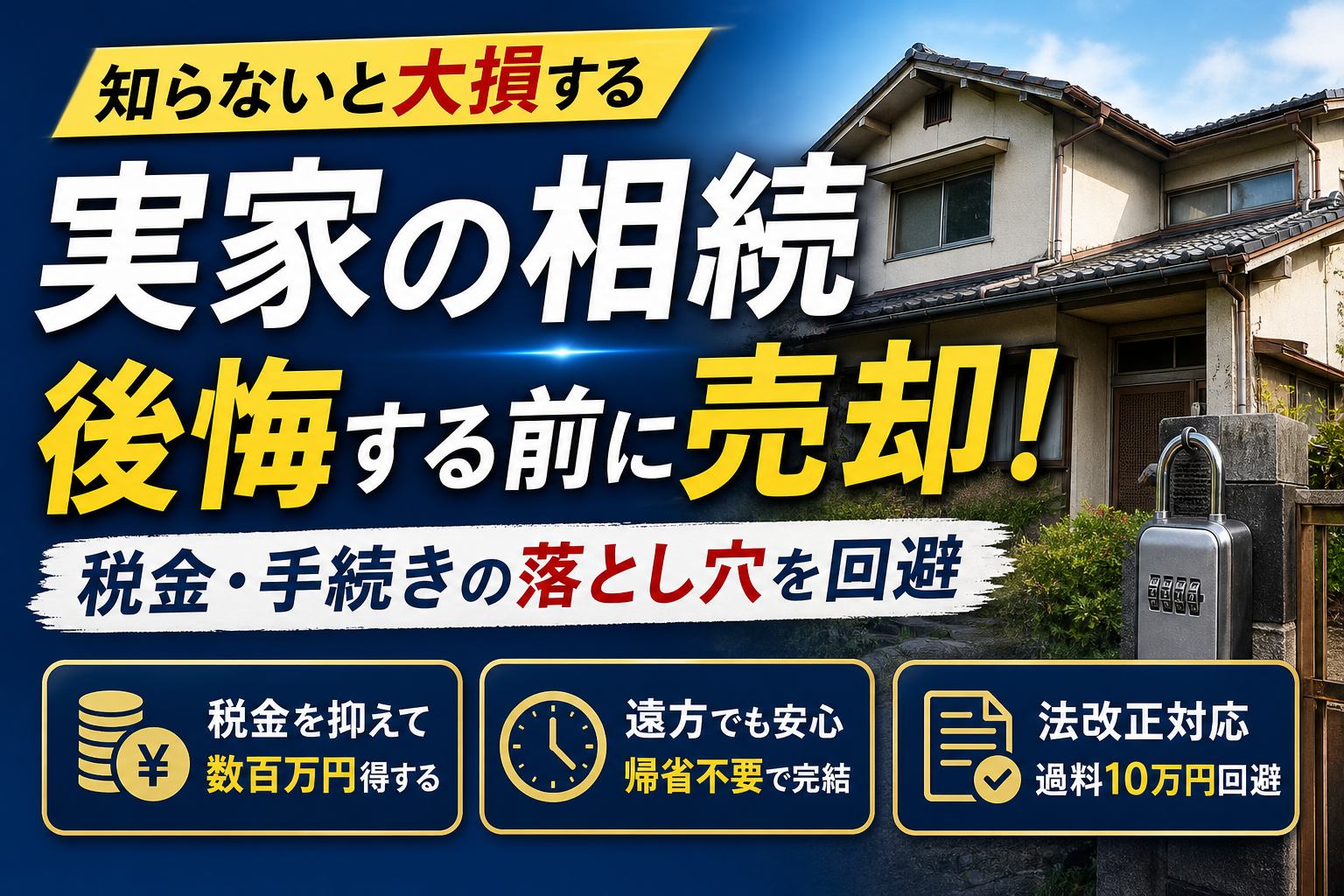 【いわき市】実家を相続したらどうする？不動産売却の手続きと税金対策の罠をプロがガチ解説！知らないと大損する落とし穴とは？