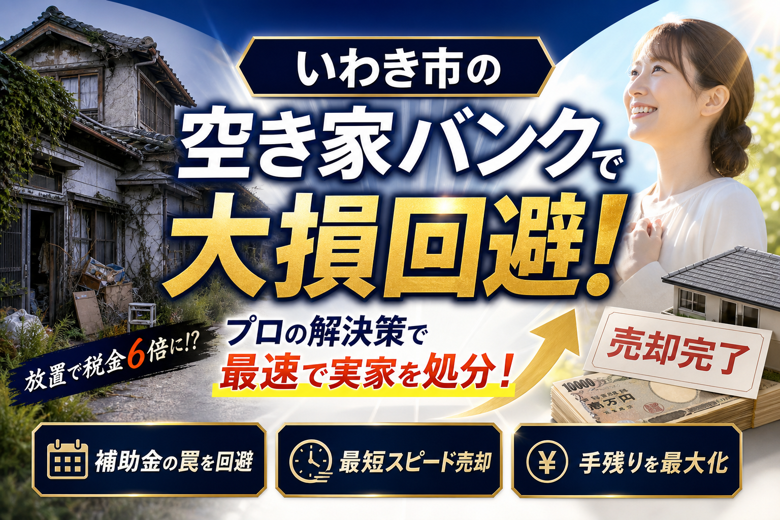いわき市の空き家バンクで大損回避！補助金の罠と最速で実家を処分するプロの解決策