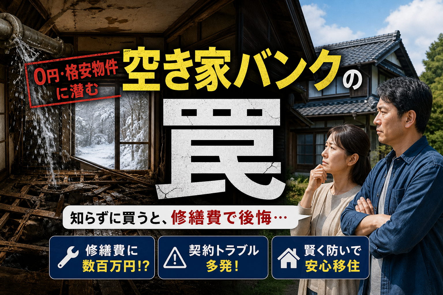 空き家バンクを福島で使う罠！0円・格安物件の隠れた修繕費と賢い売却防衛策