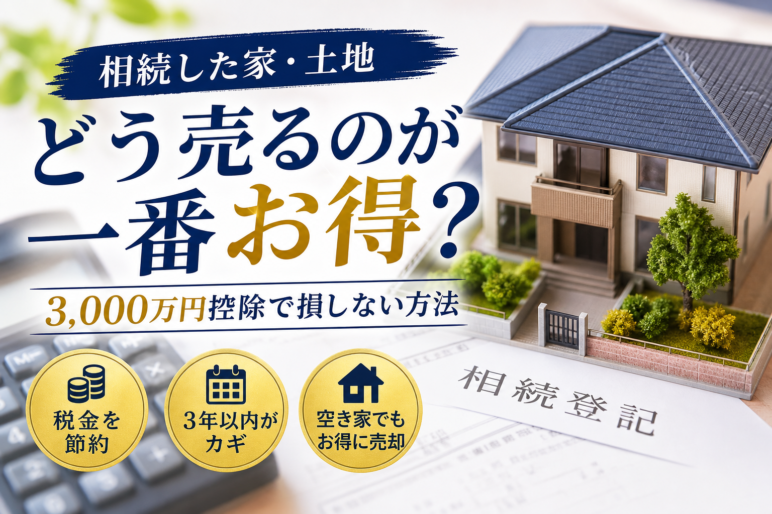 相続不動産の売却の流れと節税対策！3000万円控除で損しないための注意点を解説