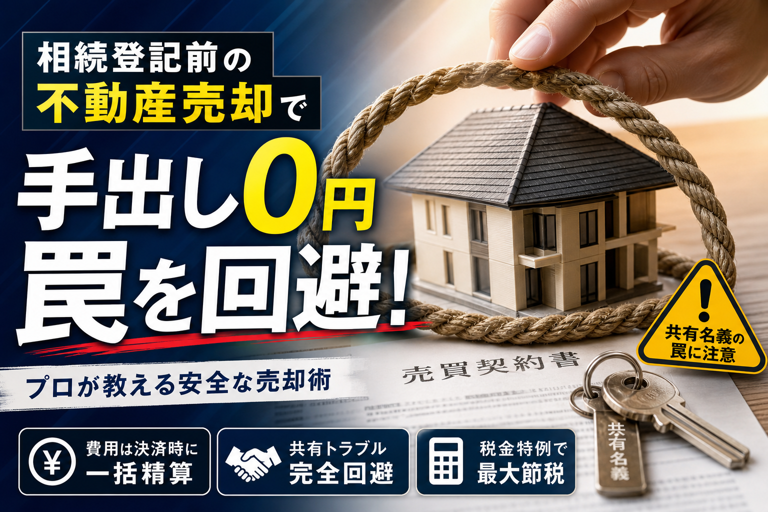 相続登記前に不動産を売却する！手出しゼロで共有名義の罠を回避するプロの実務解説