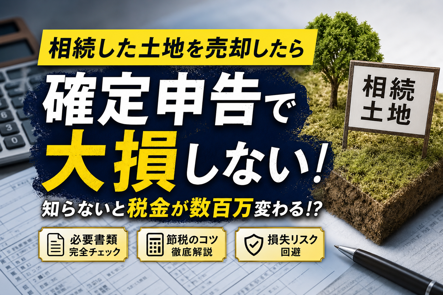 相続した土地を売却した後の確定申告で大損しない必要書類と書き方をいわき市のプロが解説