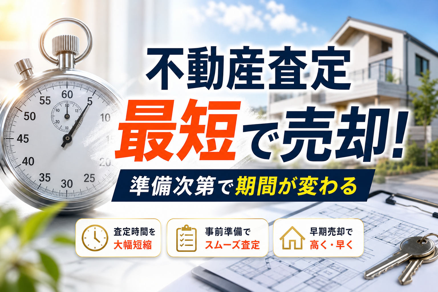 不動産査定の期間短縮で早期売却！訪問調査の時間を削り最短で決める準備術