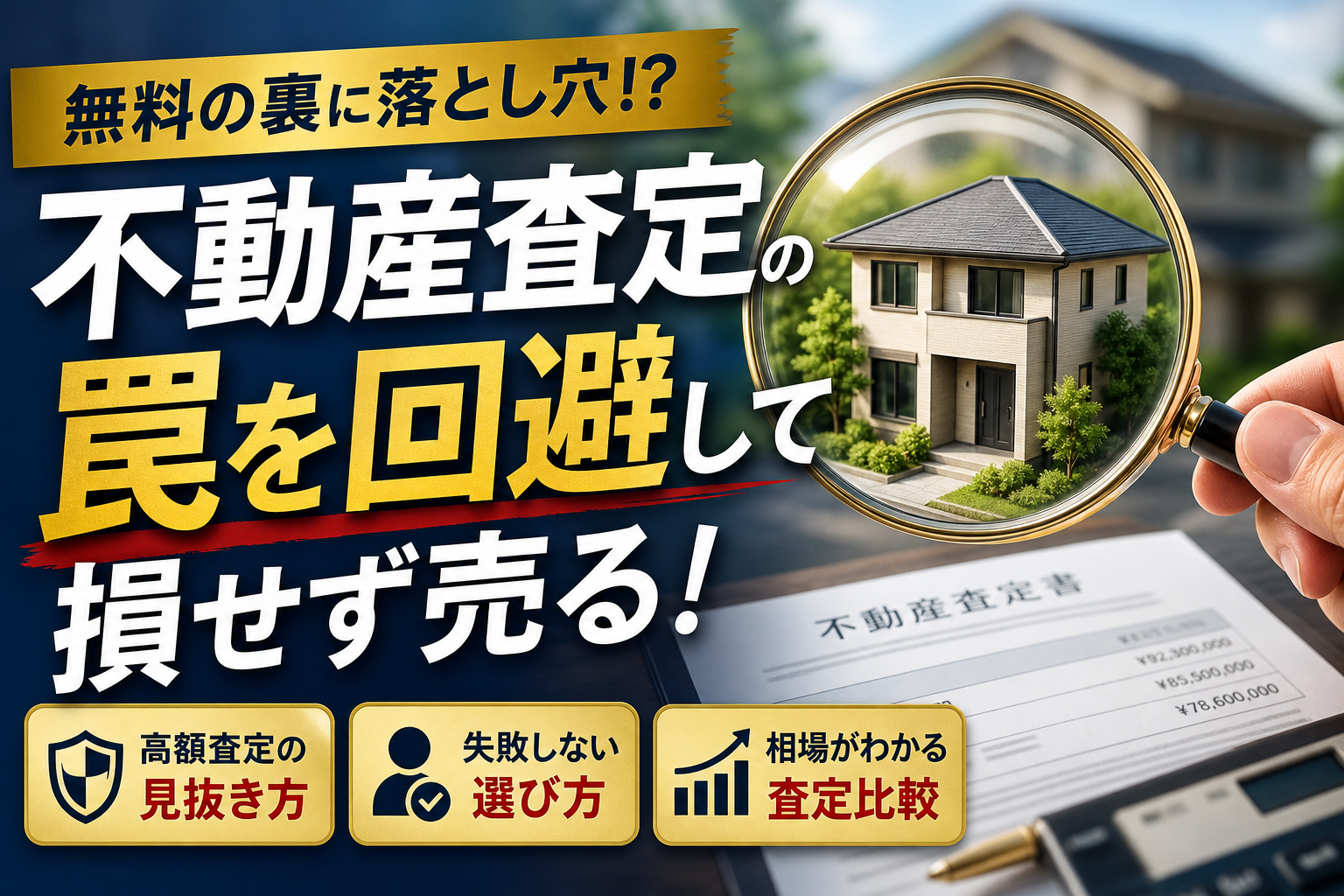 不動産査定が無料のからくりとは？高額査定の罠を防ぎ安全に売却する全知識