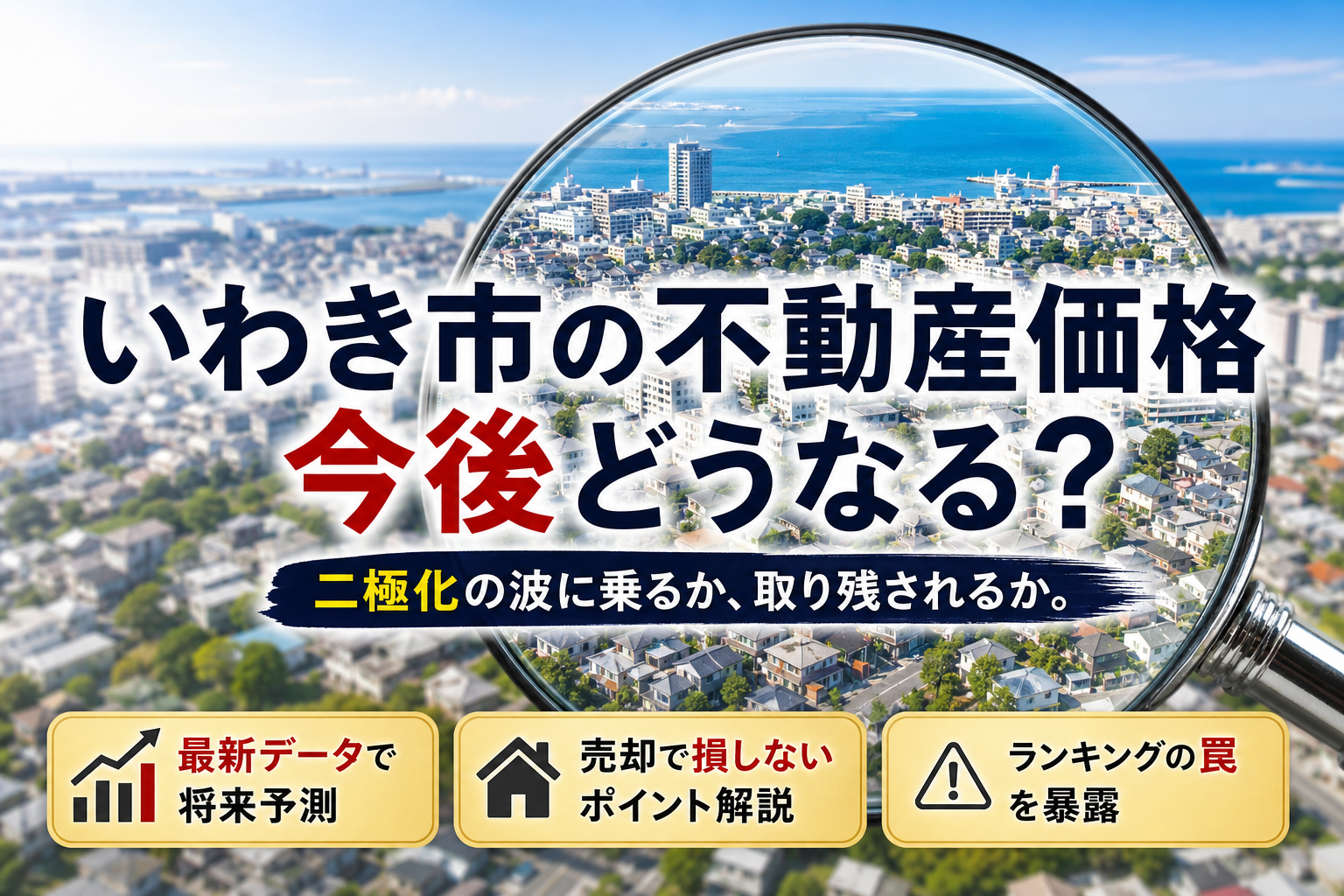 いわき市の不動産価格の今後を予測！地価上昇の裏にある二極化と売却の真実
