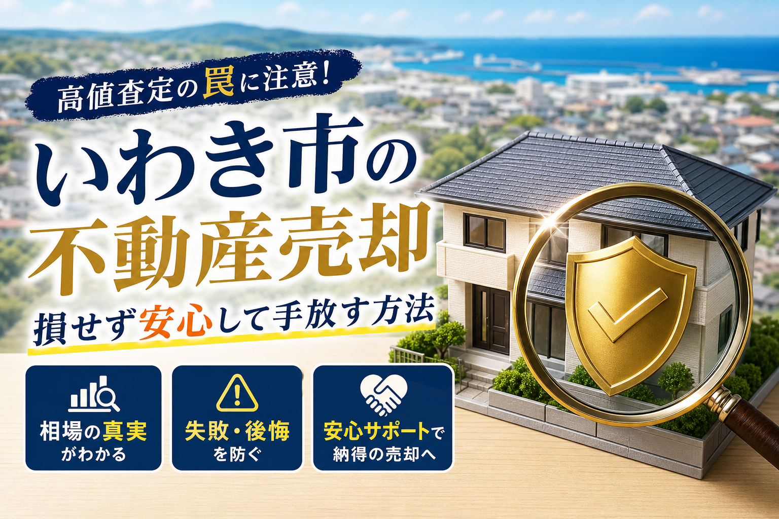 いわき市の不動産売却なら千信不動産！高値査定の罠を防ぐ相場の真実と相続対策