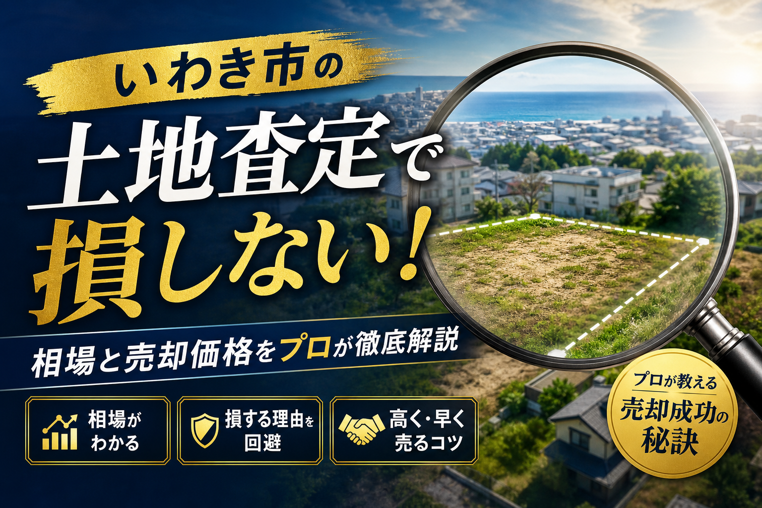 いわき市の土地査定で損しない！相場と売却価格をプロが徹底解説