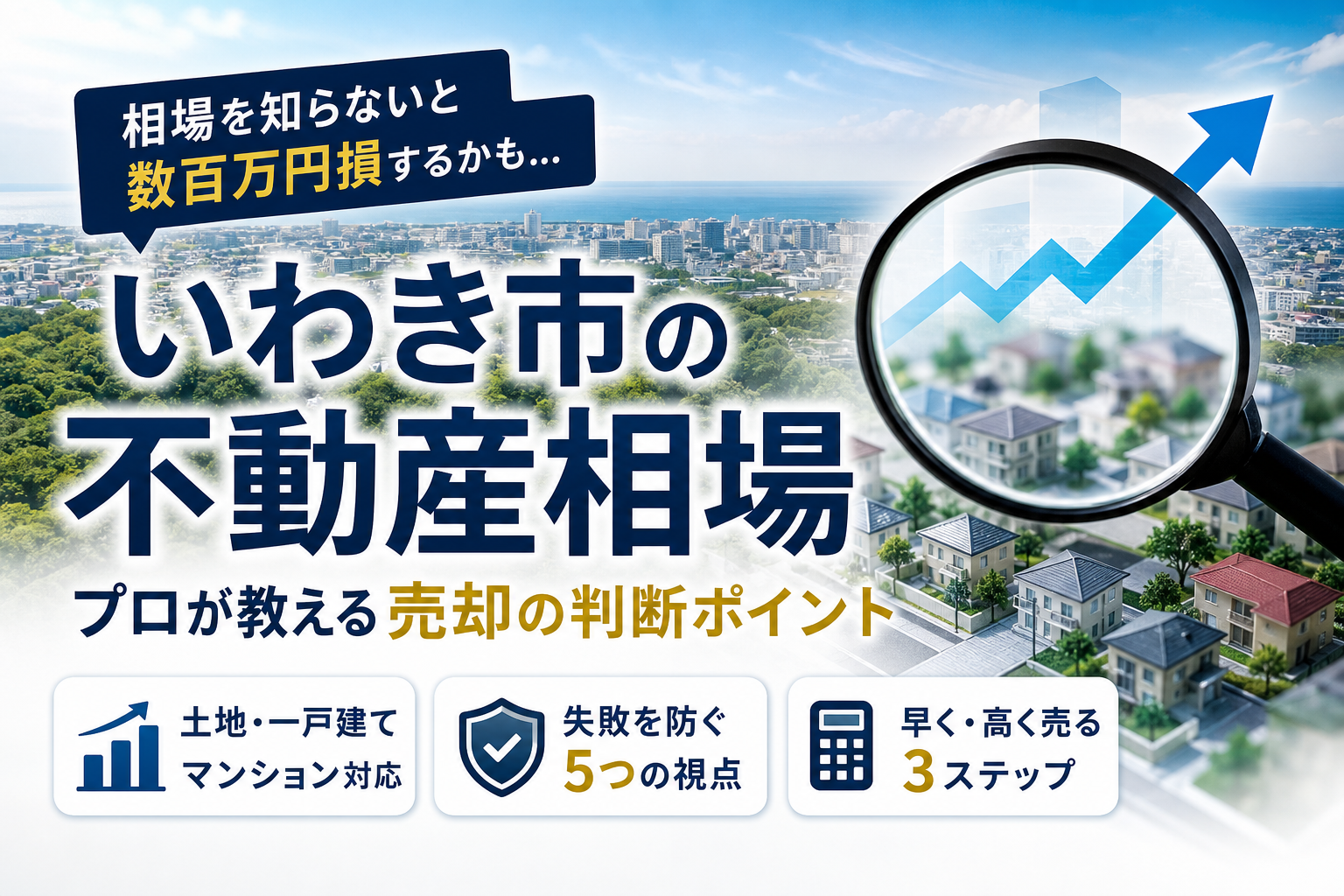 いわき市の不動産相場と土地価格の推移！プロが教える売却成功の判断ポイント