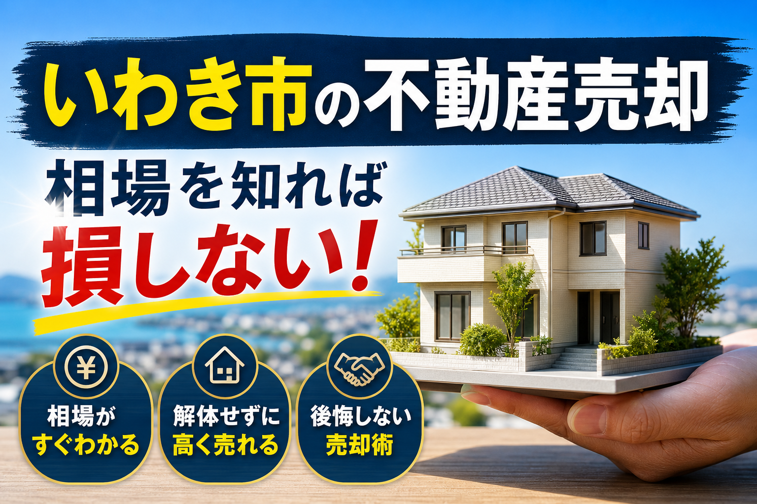 家や土地を売るならいわき市の相場をチェック！解体や安値買取で損しない不動産売却術