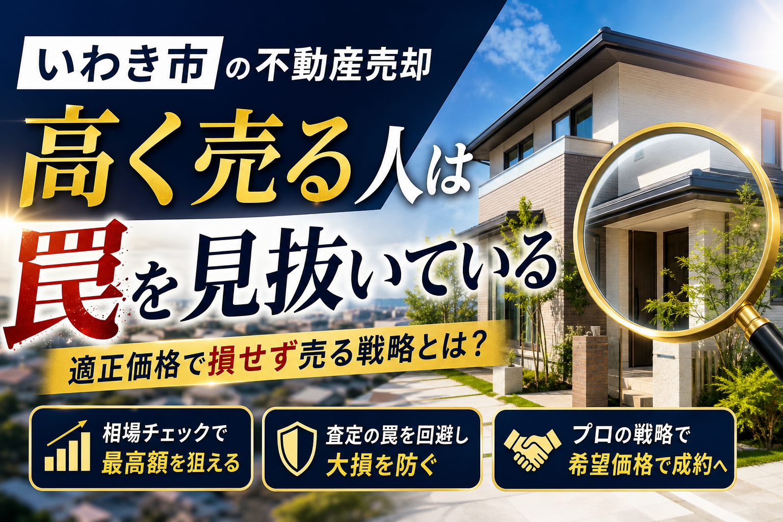不動産を高く売りたいいわき市の売却相場と査定の罠を見抜くプロの戦略