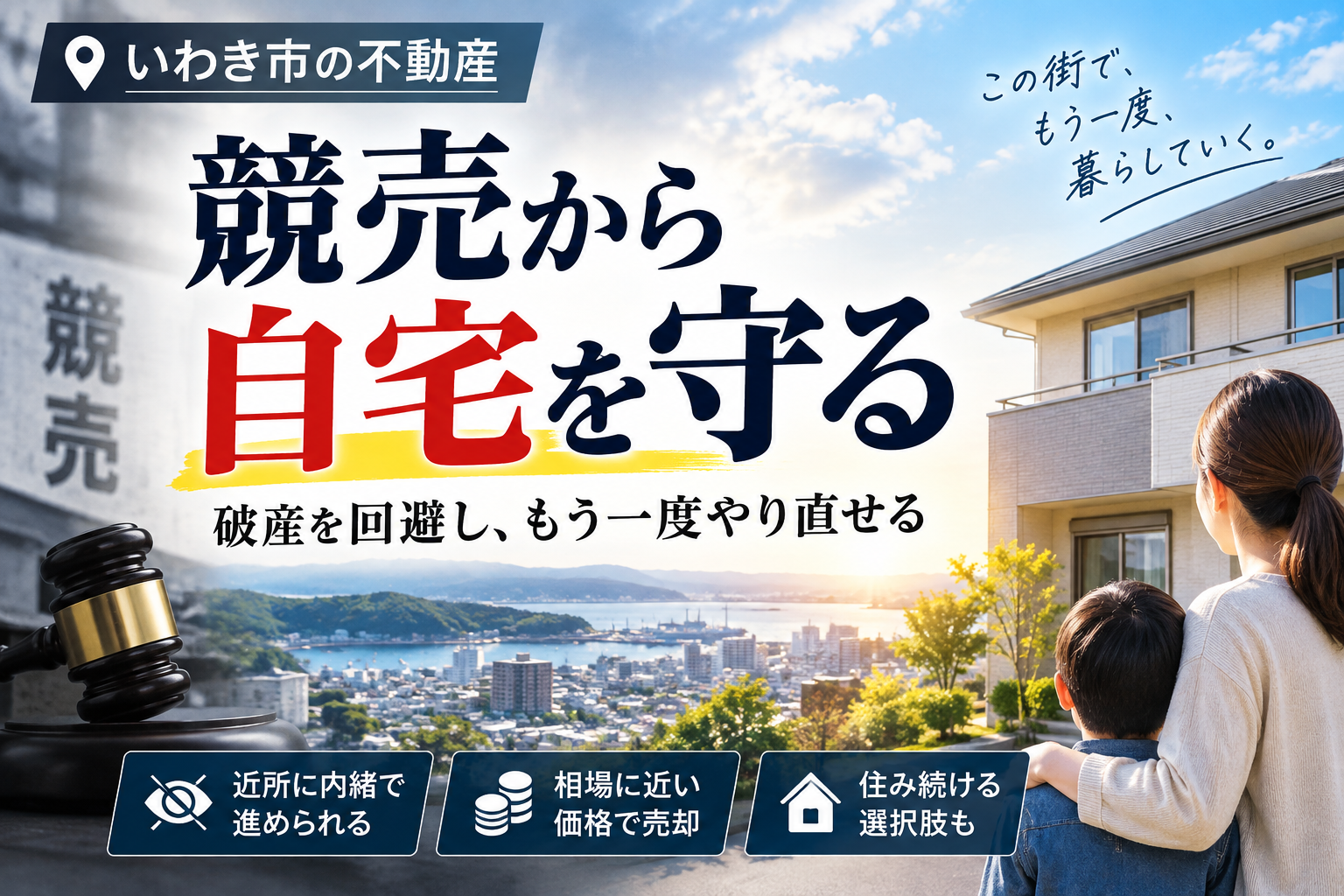 いわき市の不動産で破産を回避！競売から自宅を守り再起する任意売却の全情報