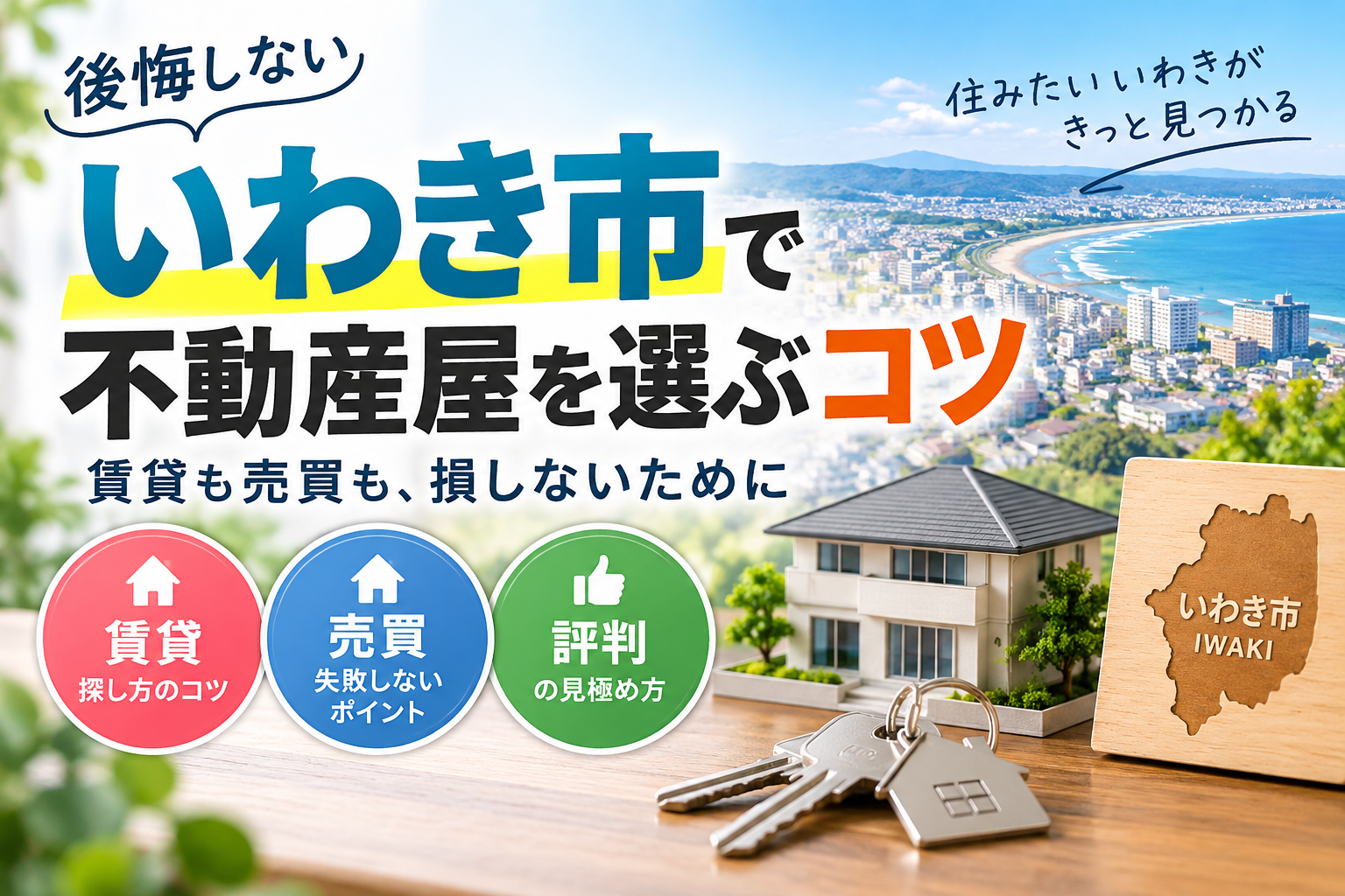 いわき市の不動産屋の一覧と評判！賃貸や売買で損しない選び方のコツと裏ワザ